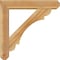 Ekena Millwork Olympic Craftsman Rough Sawn Bracket w/ Offset Brace, Western Red Cedar, 6"W x 28"D x 28"H BKT0604X28X28OLY04RWR - alternate 3
